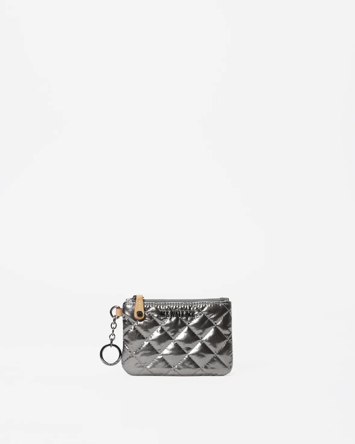 Metro|Accessories<MZ Wallace Flat Metro Key Pouch PewterMetallic