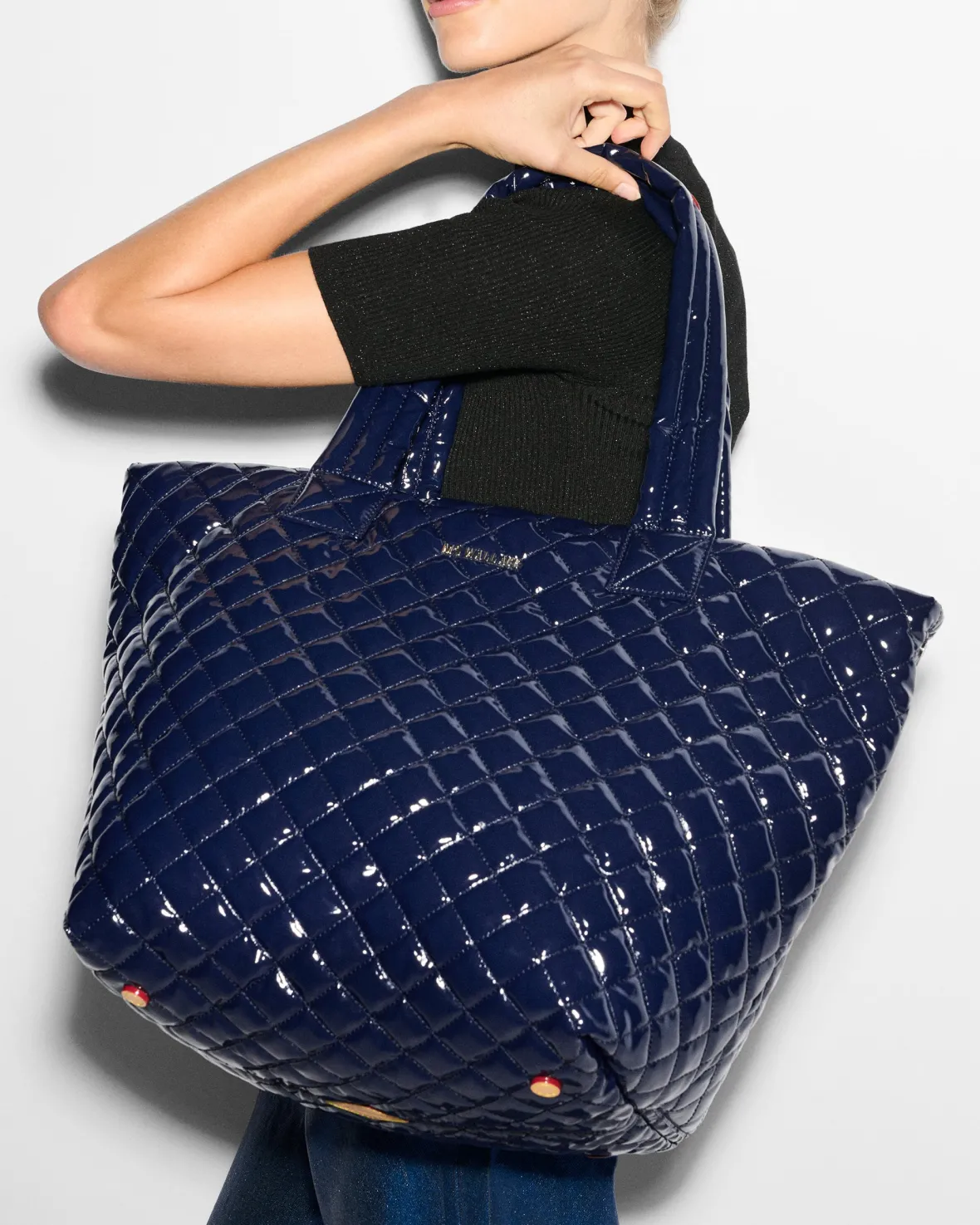 Metro|Totes<MZ Wallace The Metro Tote® Deluxe - Medium NavyLacquer