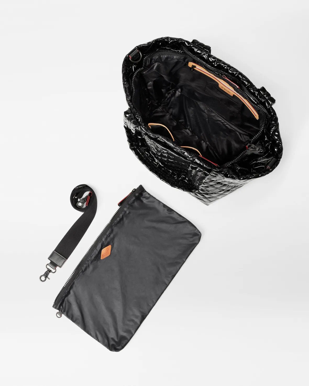 Metro|Totes<MZ Wallace The Metro Tote® Deluxe - Medium BlackLacquer