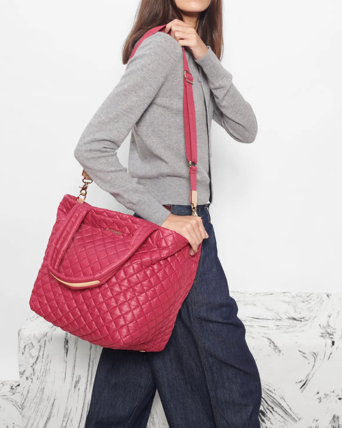 Metro|Totes<MZ Wallace The Metro Tote® Deluxe - Medium Dahlia