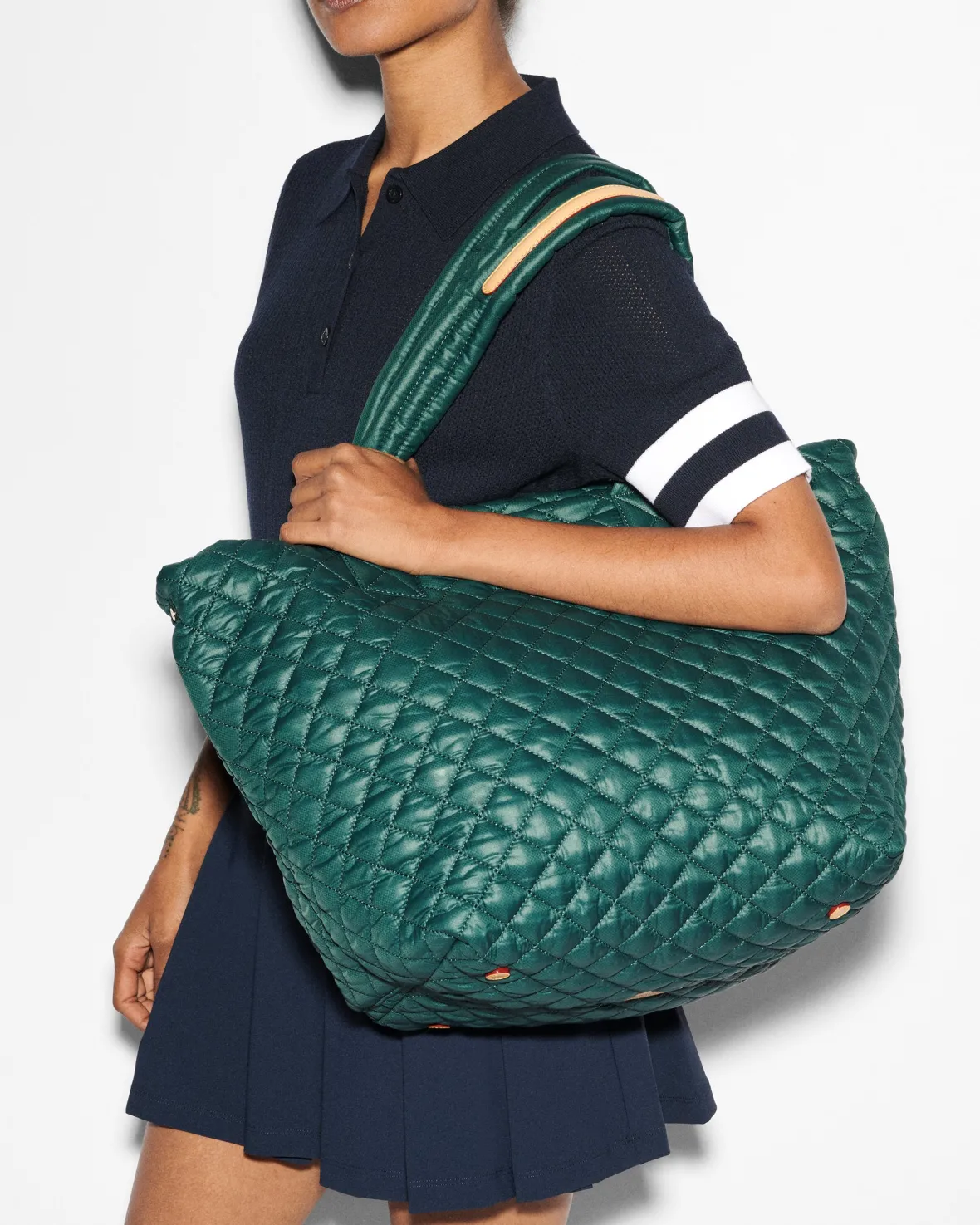 Metro|Totes<MZ Wallace The Metro Tote® Deluxe - Medium Emerald