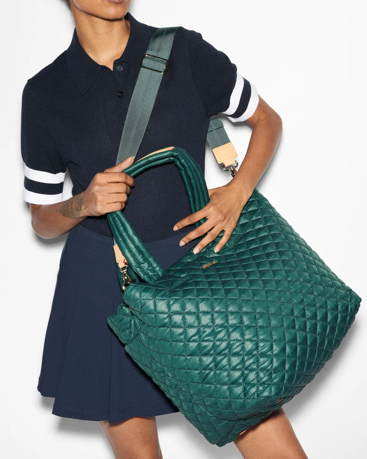 Metro|Totes<MZ Wallace The Metro Tote® Deluxe - Medium Emerald