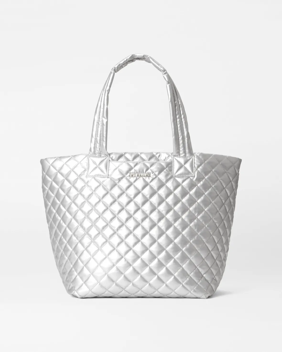 Metro|Totes<MZ Wallace The Metro Tote® Deluxe - Medium MatteSilver