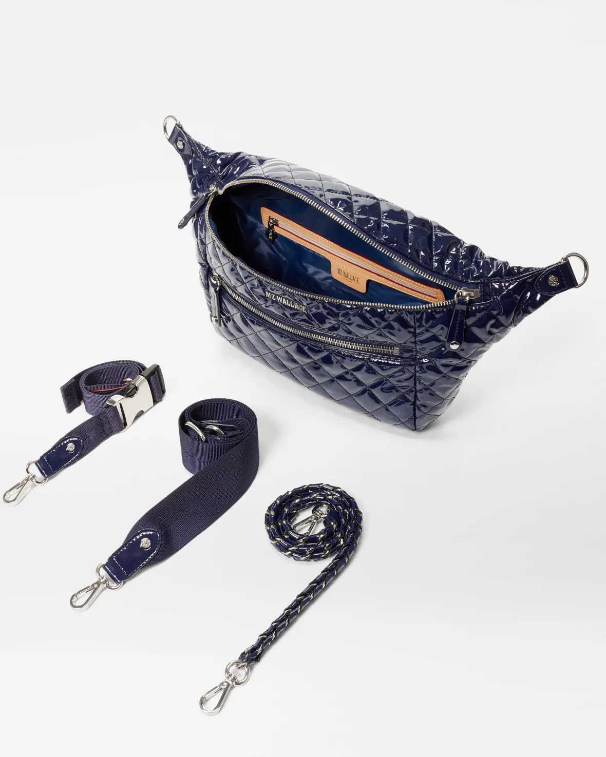 Crosby|Belt Bags & Slings<MZ Wallace Crosby Sling NavyLacquer