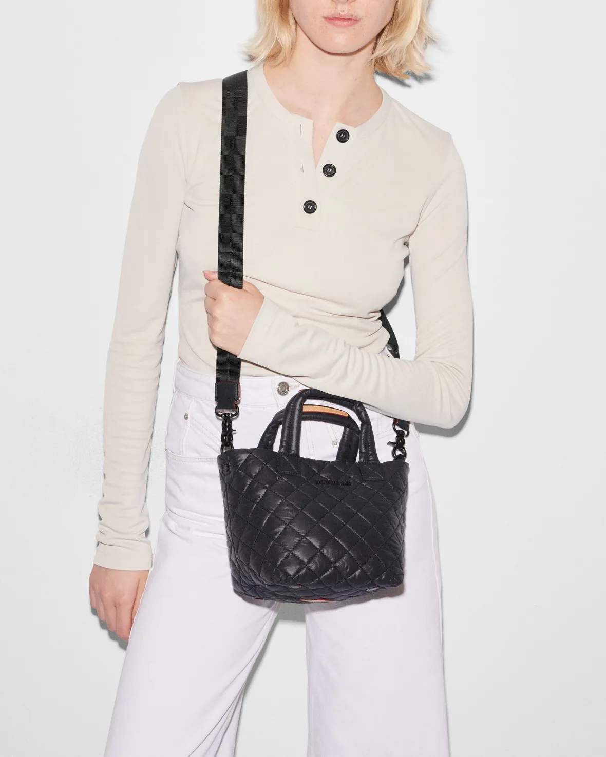Metro|Crossbody<MZ Wallace The Metro Tote® Deluxe - Mini BlackRec