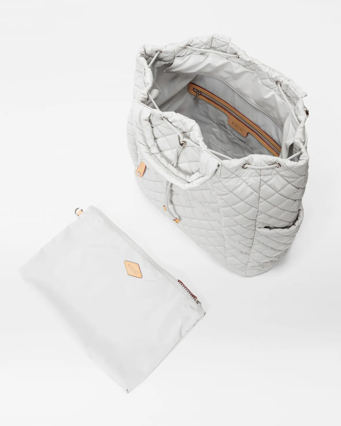 Metro|Backpacks<MZ Wallace Metro Convertible Backpack PebbleLiquid