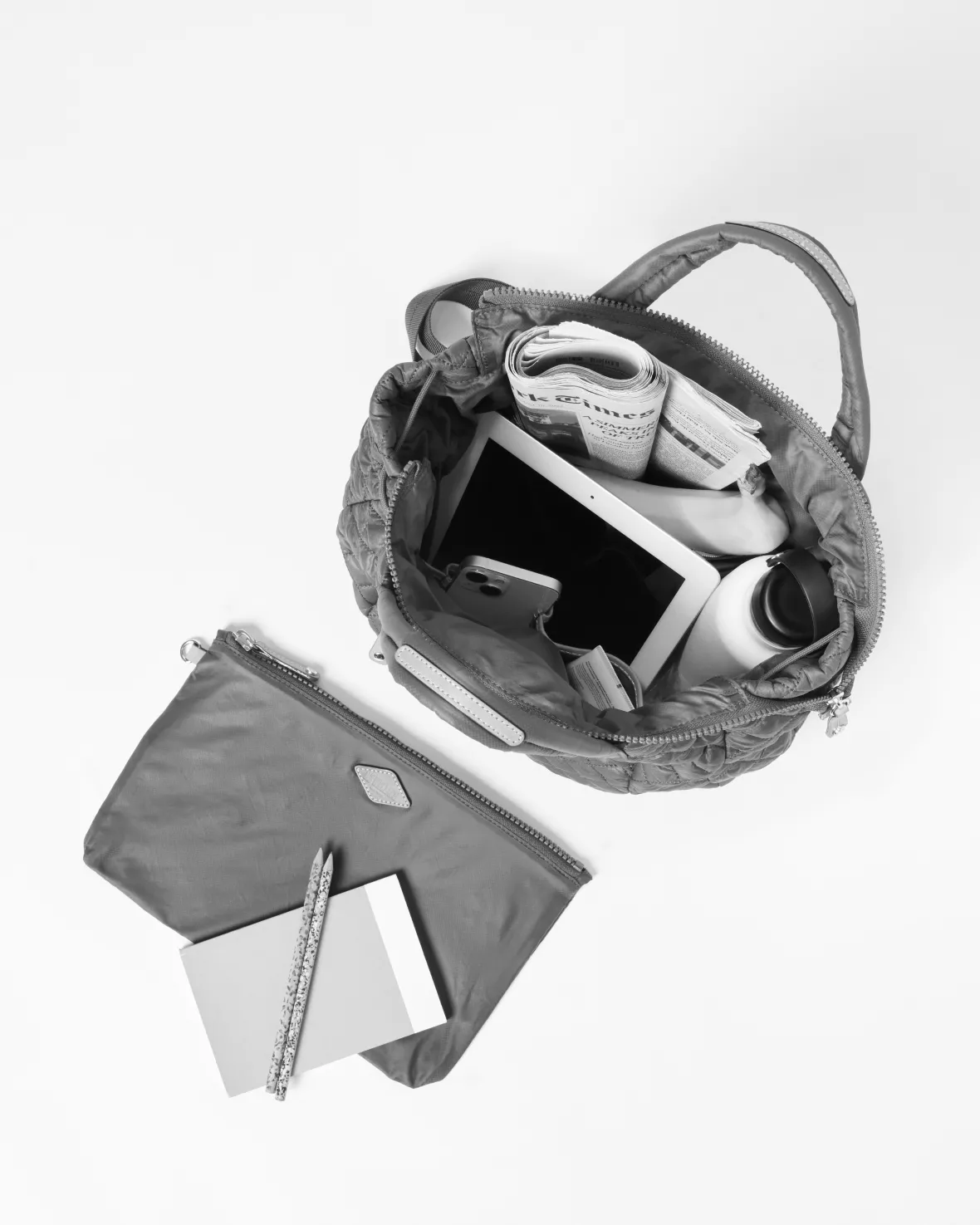 Metro|Backpacks<MZ Wallace Metro Convertible Backpack PebbleLiquid