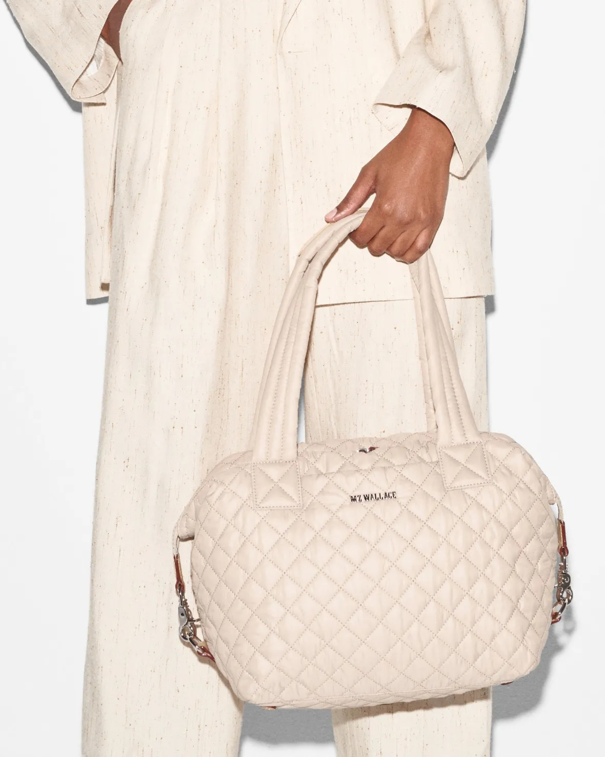 Metro|Shoulders<MZ Wallace Medium Sutton Deluxe Mushroom