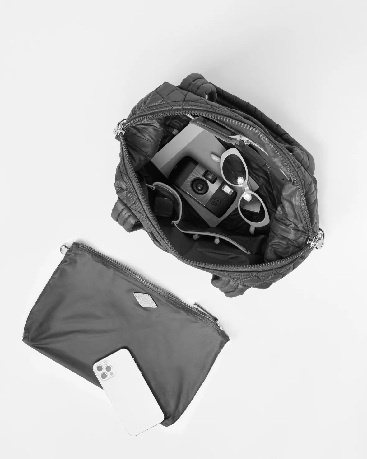 Metro|Shoulders<MZ Wallace Medium Sutton Deluxe Mushroom