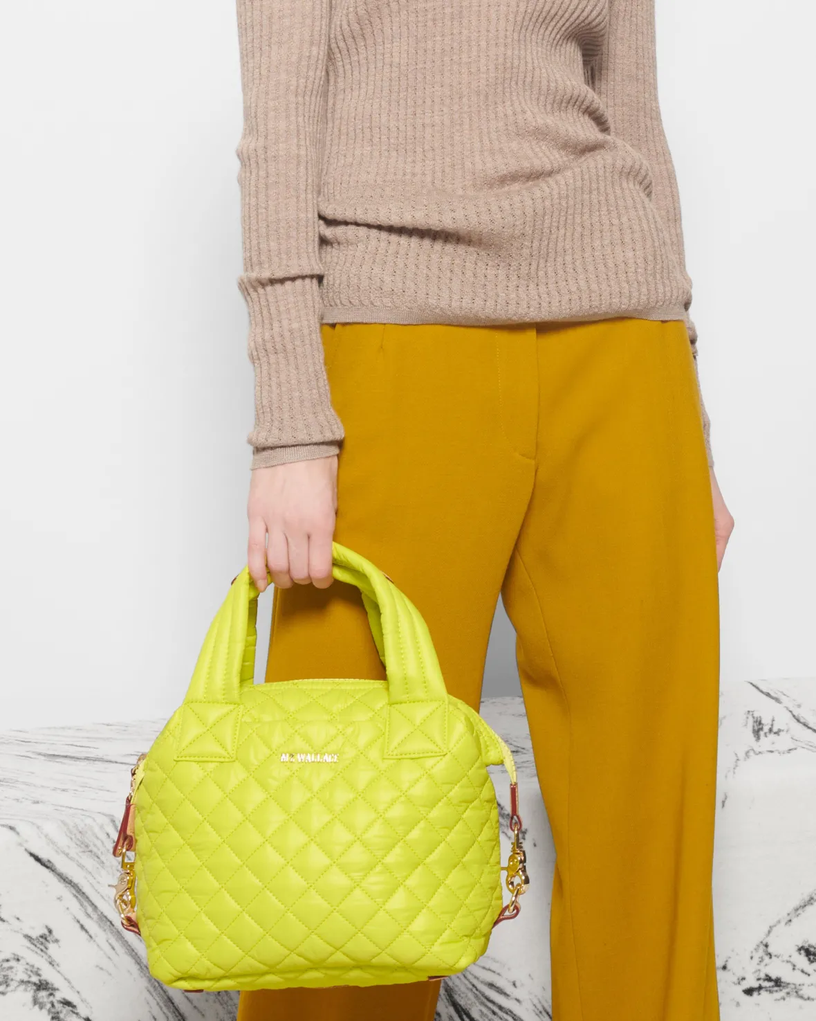 Metro|Crossbody<MZ Wallace Small Sutton Deluxe AcidYellowRec