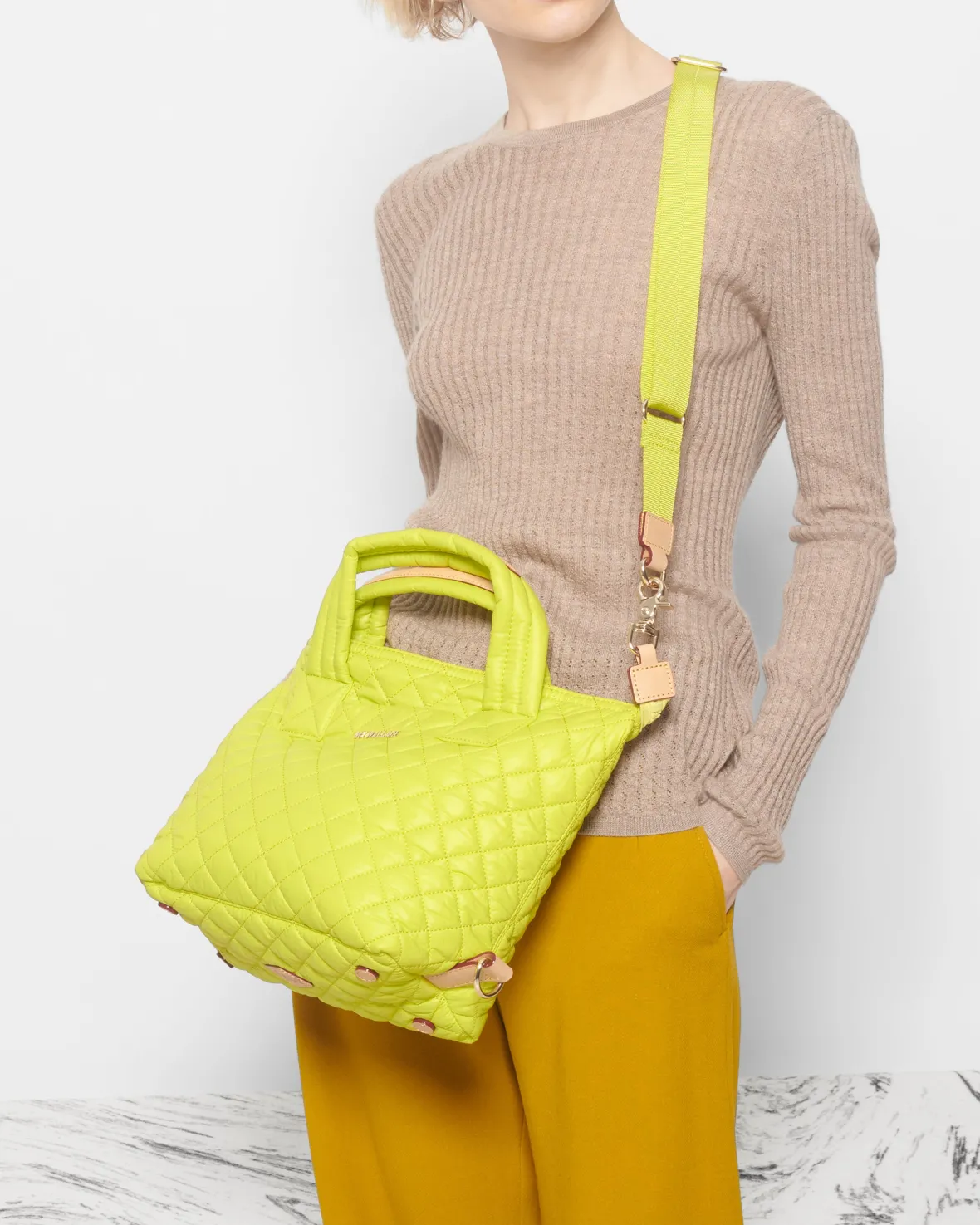 Metro|Crossbody<MZ Wallace Small Sutton Deluxe AcidYellowRec