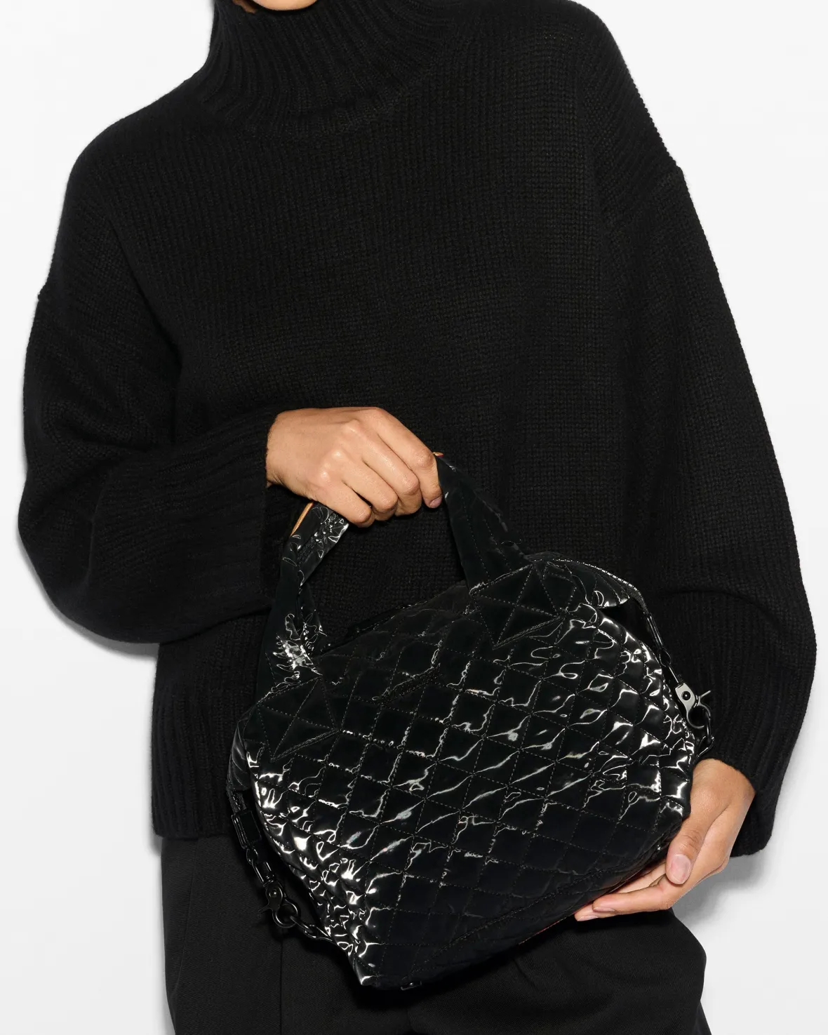 Metro|Crossbody<MZ Wallace Small Sutton Deluxe BlackLiquid