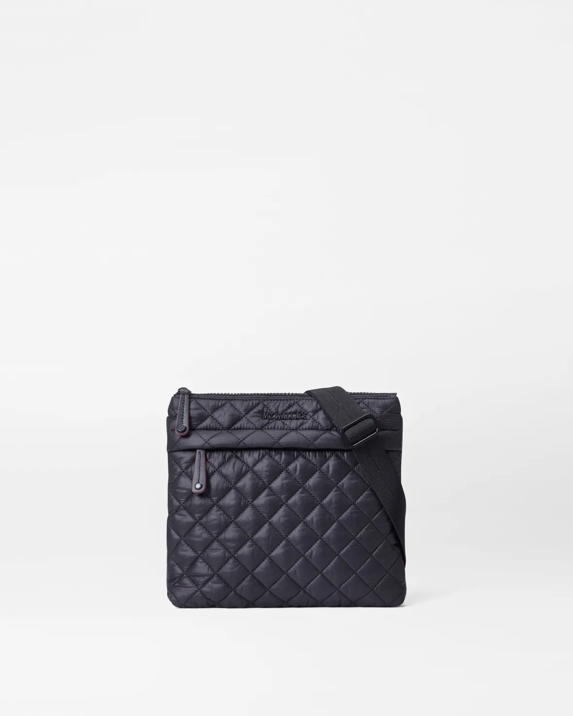 Metro|Crossbody<MZ Wallace Metro Flat Crossbody BlackRec