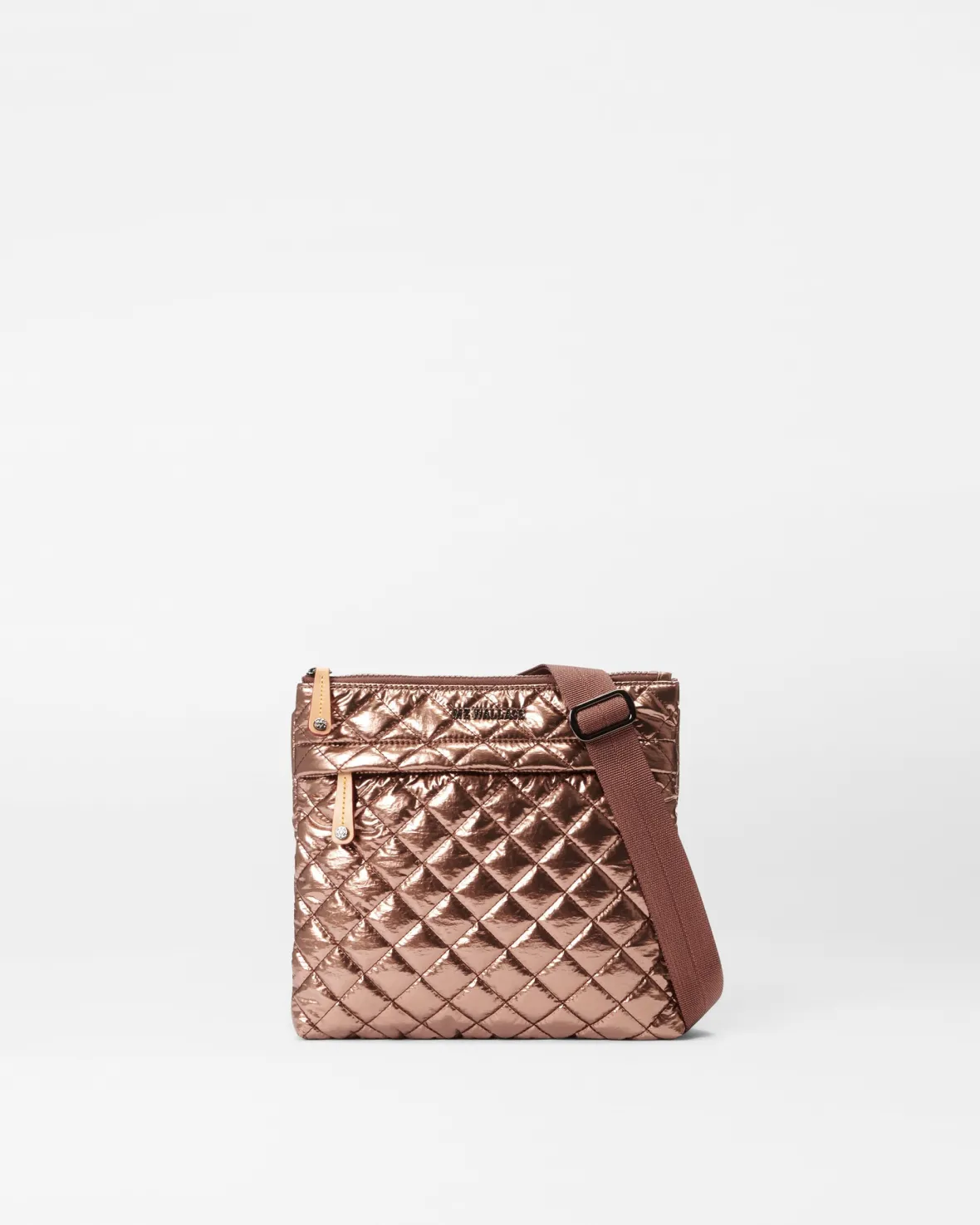 Metro|Crossbody<MZ Wallace Metro Flat Crossbody CopperMetallicLacquer