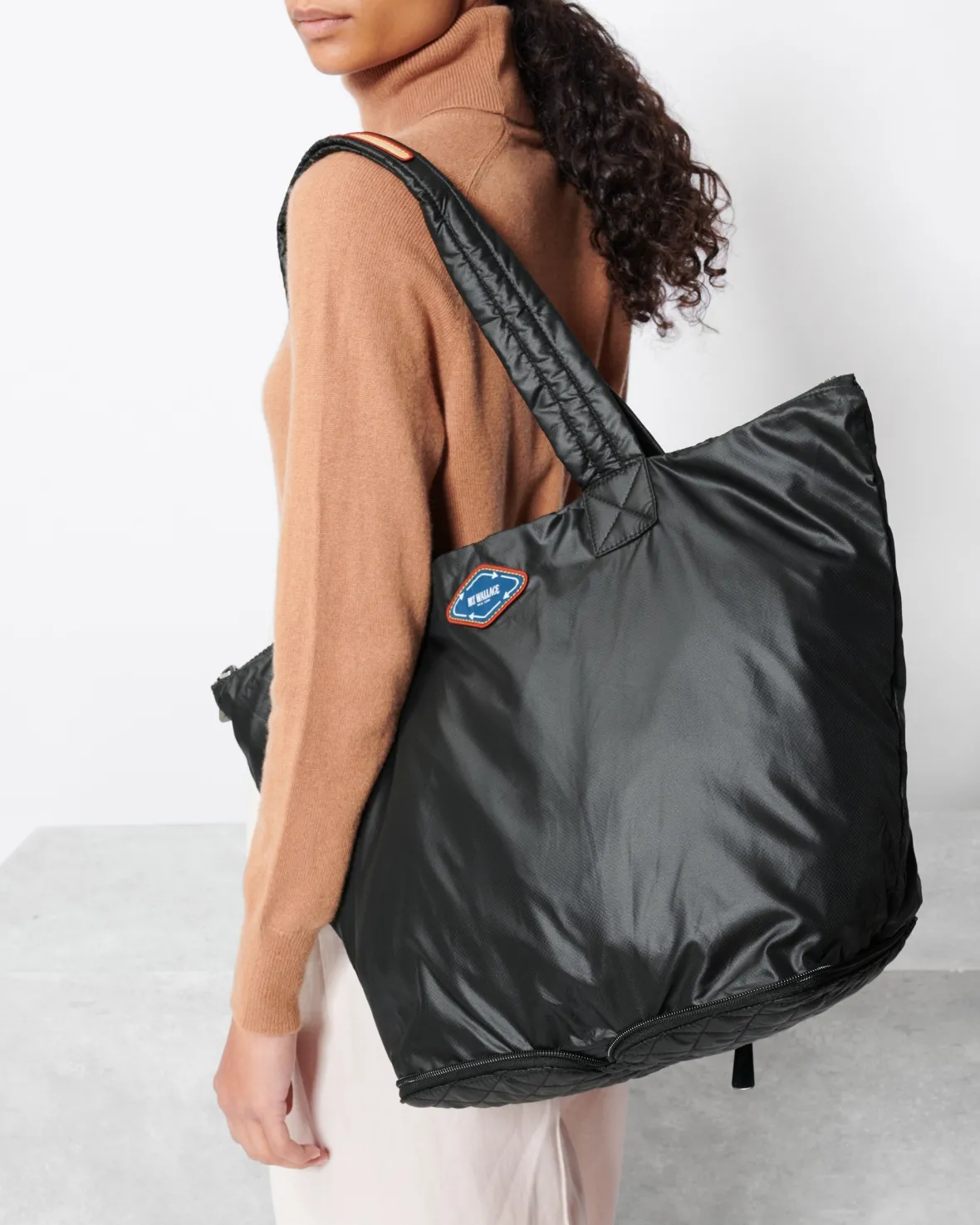 Totes<MZ Wallace Packable Market Tote BlackRec