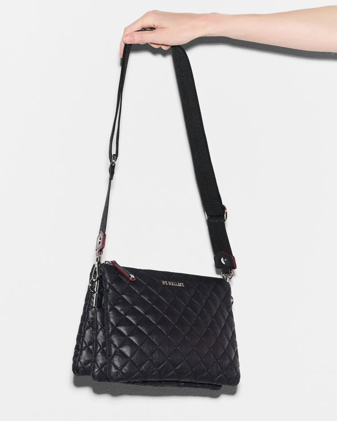 Crosby|Crossbody<MZ Wallace Large Crosby Pippa Black