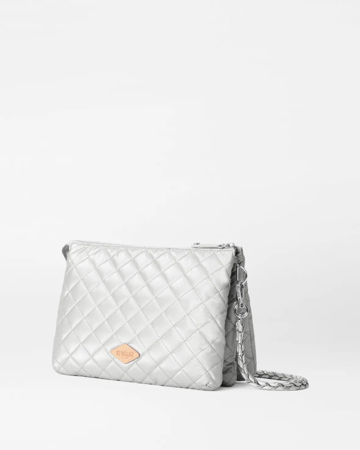 Crosby|Crossbody<MZ Wallace Large Crosby Pippa OysterMetallic