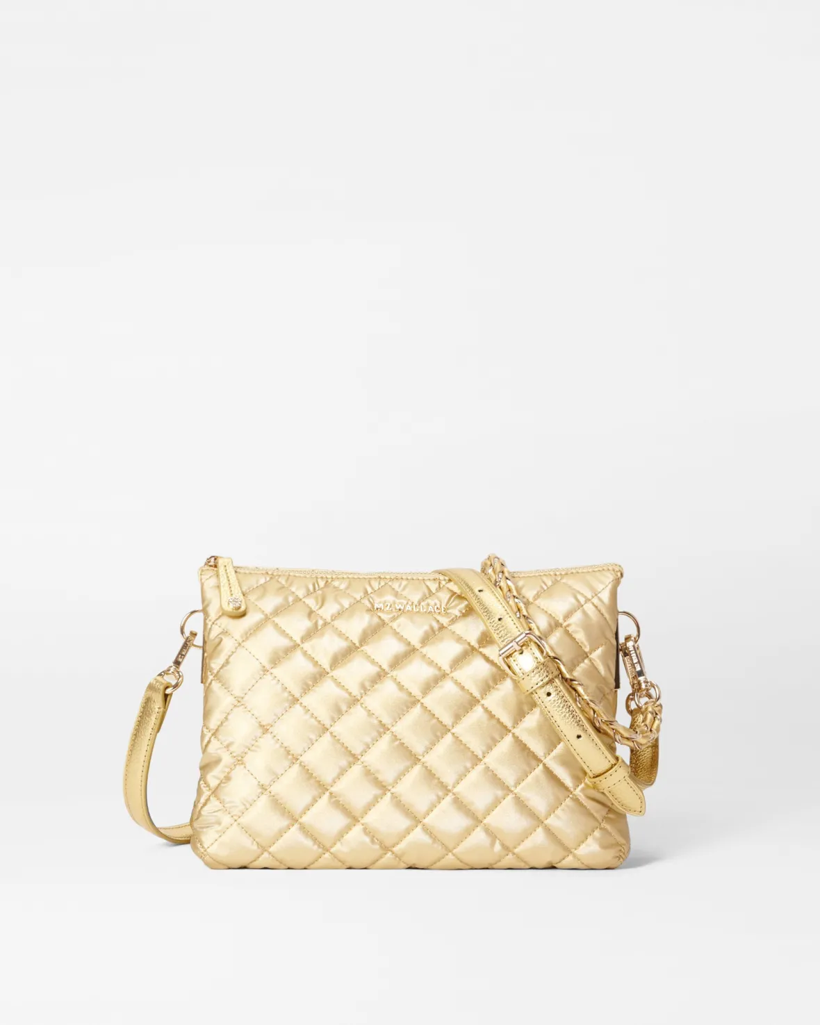 Crosby|Crossbody<MZ Wallace Large Crosby Pippa LightGoldPearlMetallic