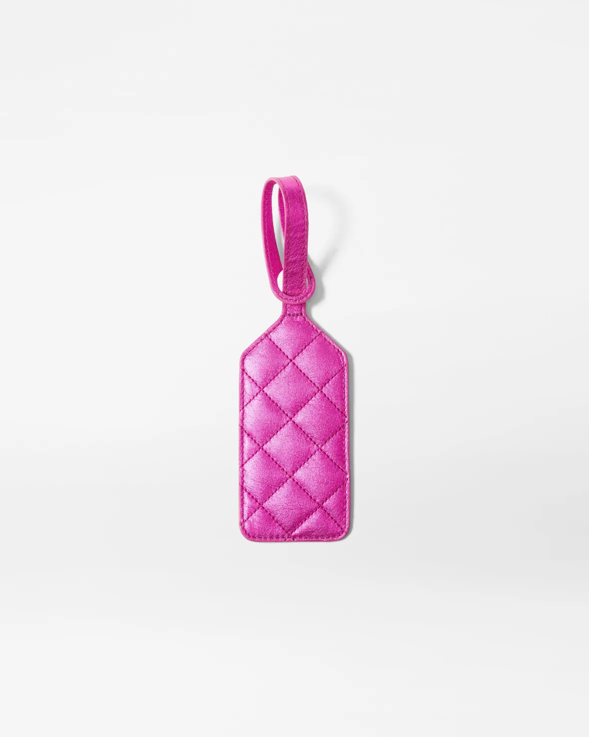 Accessories<MZ Wallace Luggage Tag HotPinkMetallicLeather