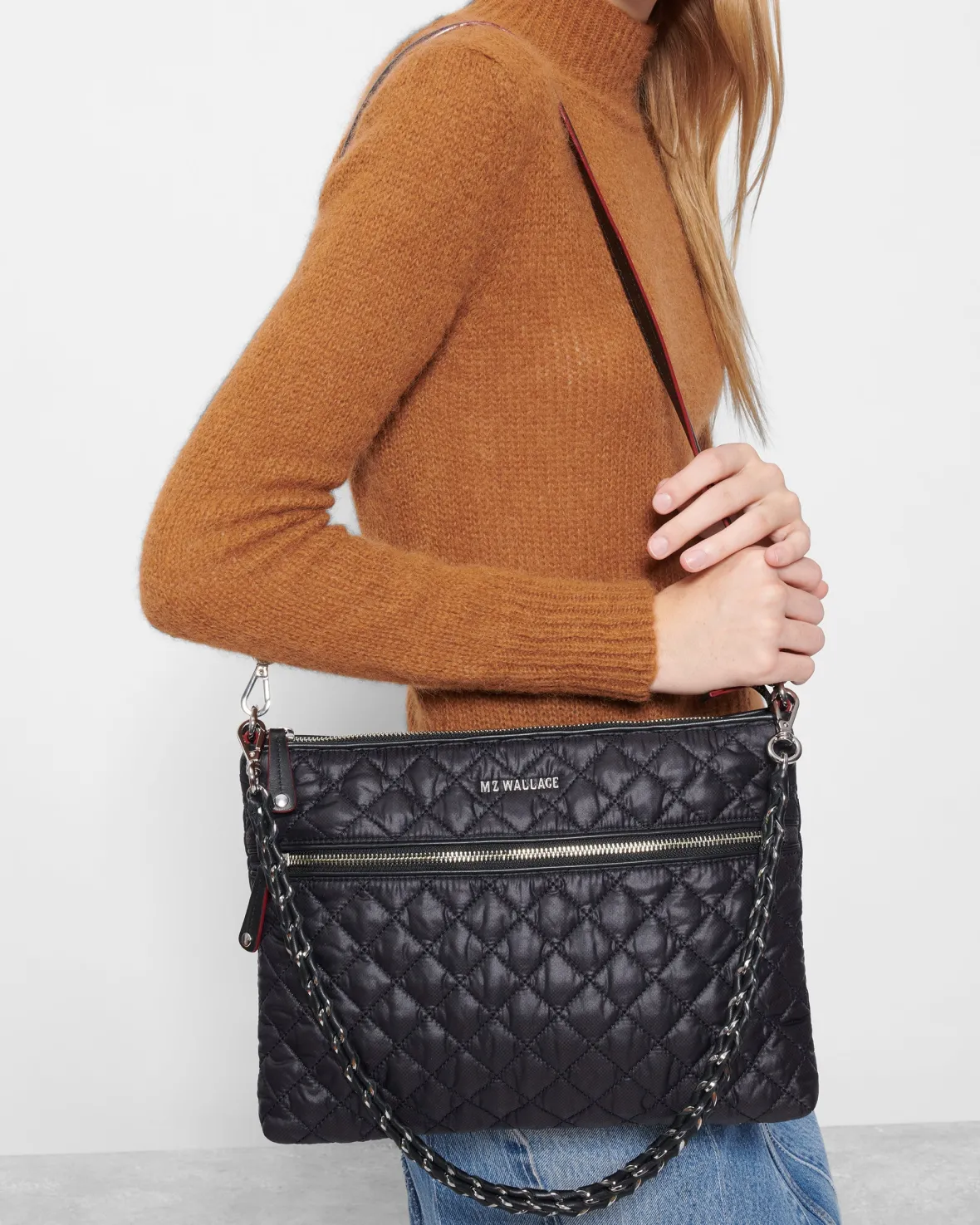 Crosby|Crossbody<MZ Wallace Crosby Crossbody BlackRec