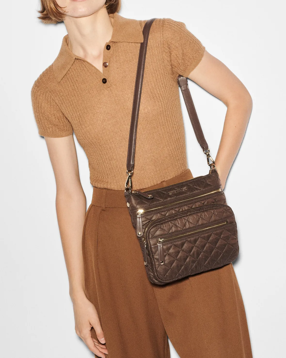 Crosby|Crossbody<MZ Wallace Downtown Crosby Walnut