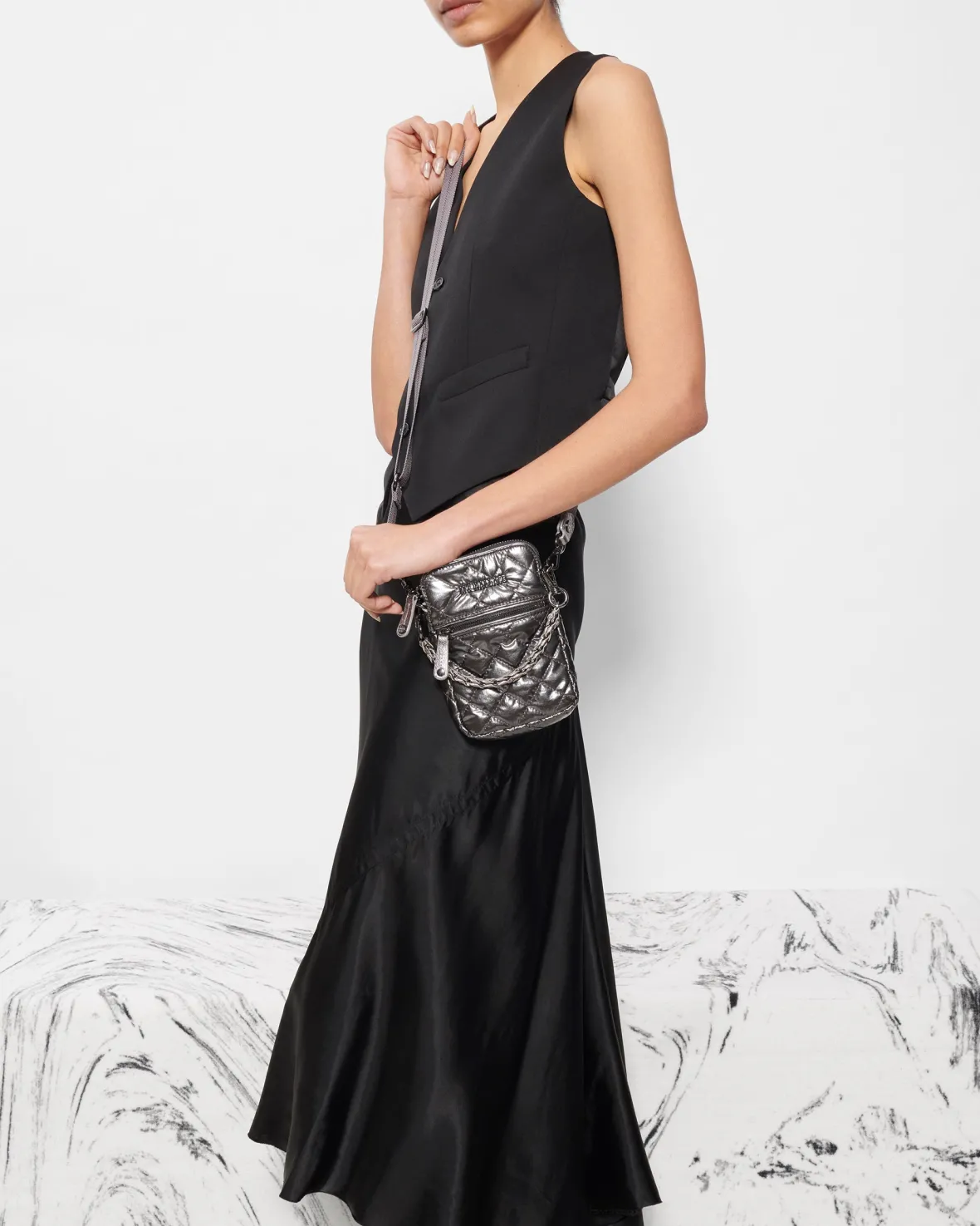 Crosby<MZ Wallace Micro Crosby AnthraciteMetallic