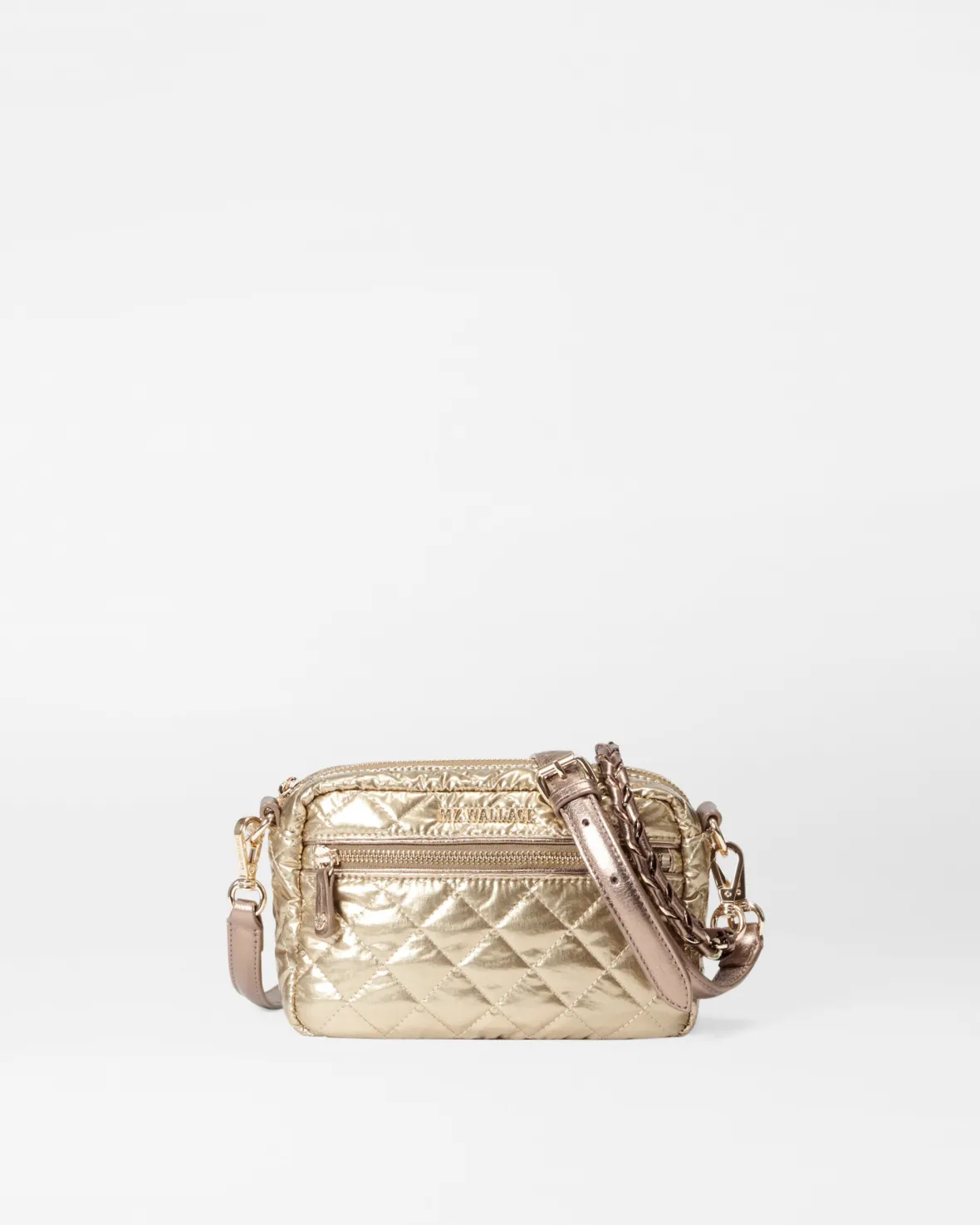 Crosby|Crossbody<MZ Wallace Mini Crosby AntiqueGoldMetallic