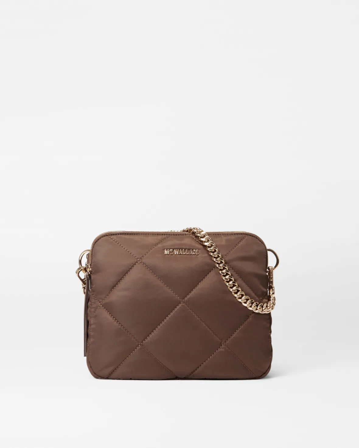 Crossbody|Madison<MZ Wallace Quilted Madison Crossbody Walnut