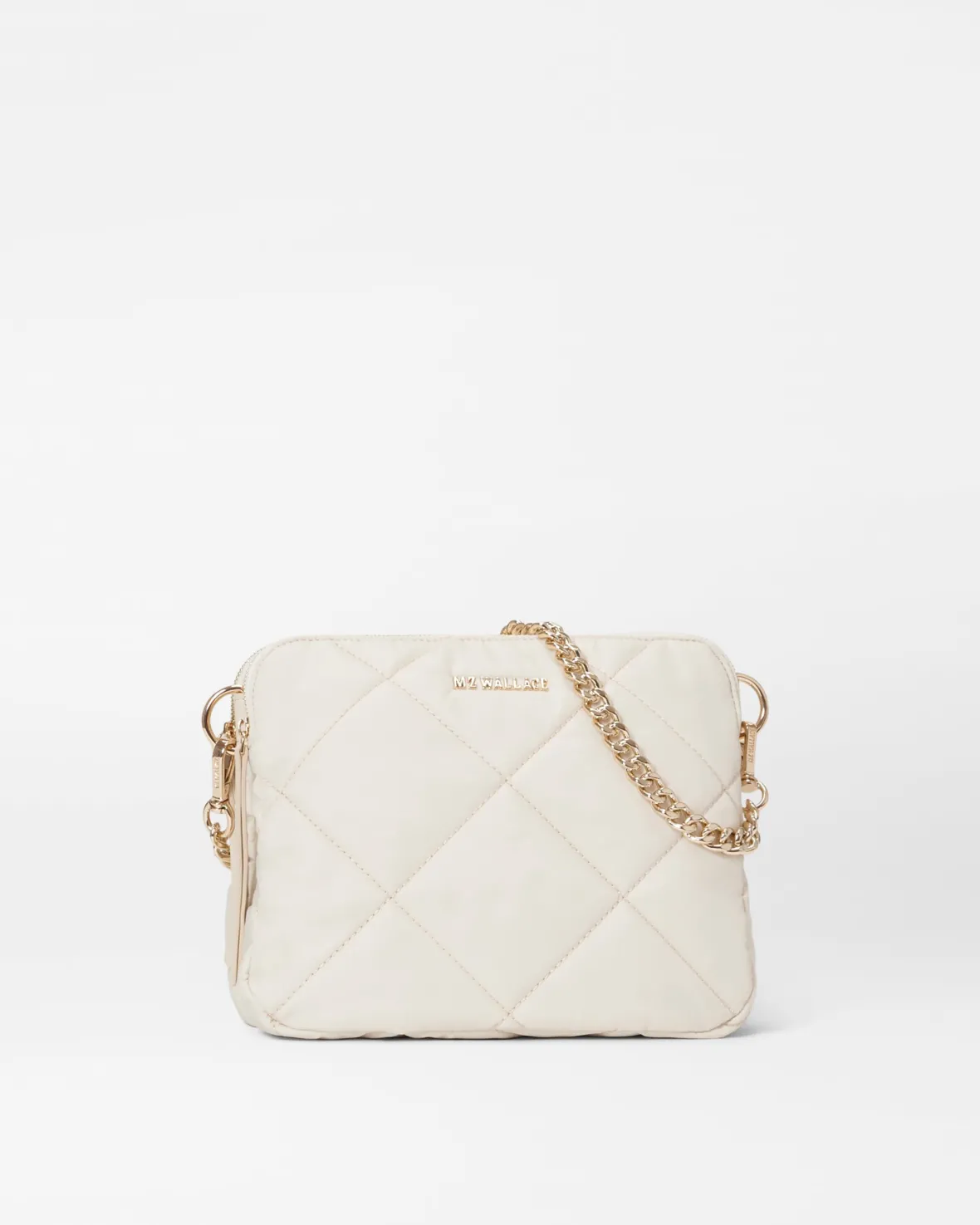 Madison|Crossbody<MZ Wallace Quilted Madison Crossbody Sandshell