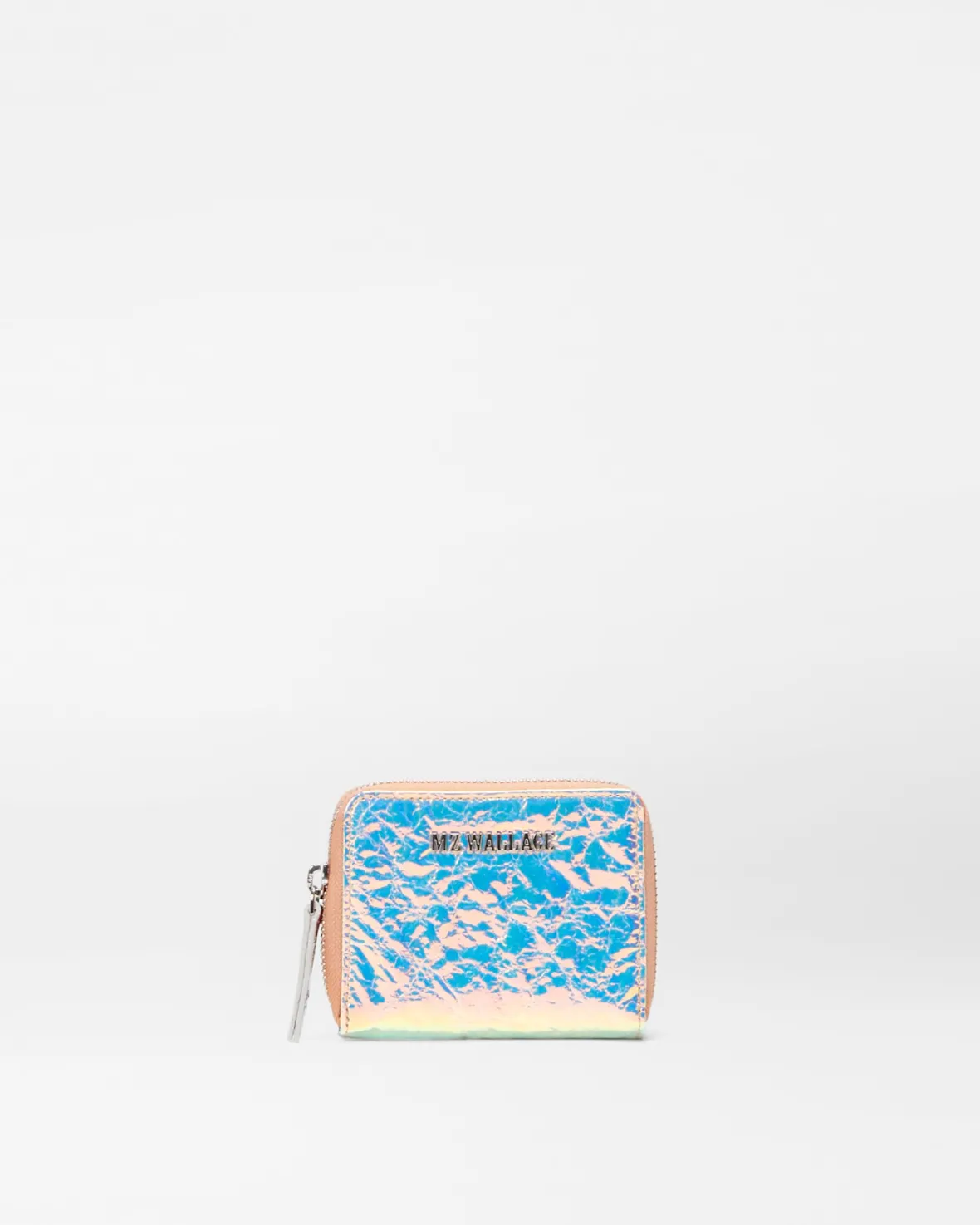 Accessories|MZW Exclusives<MZ Wallace Small Zip Round Wallet PinkOpalLeather