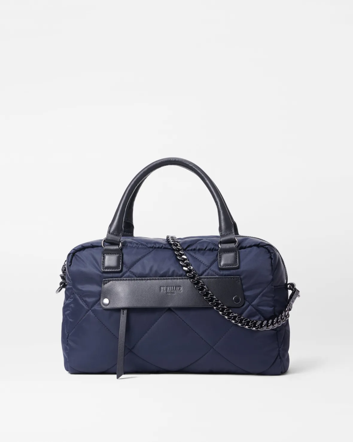 Madison|Shoulders<MZ Wallace Quilted Madison Satchel DawnRec