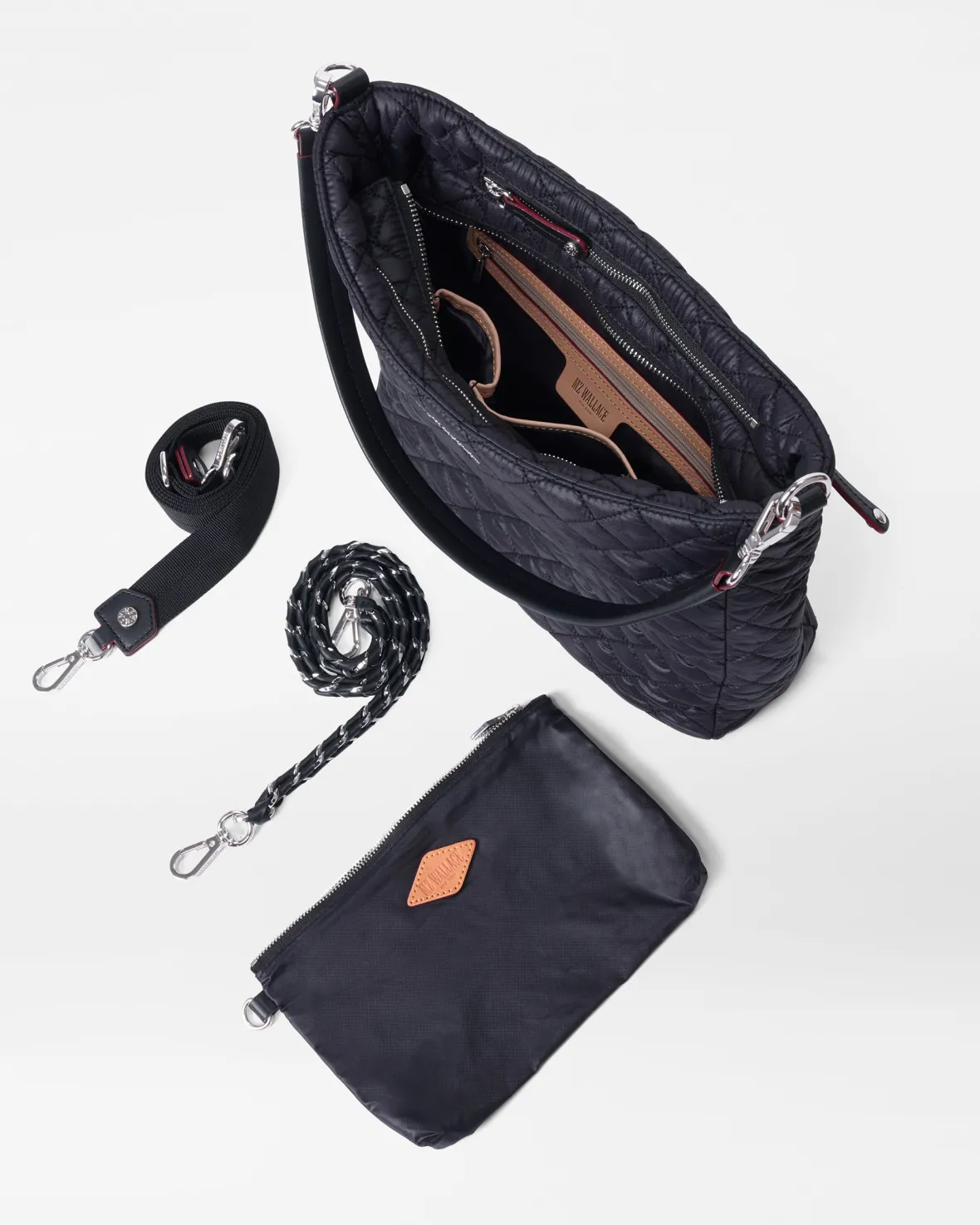 Crosby|Work<MZ Wallace Crosby Hobo BlackRec