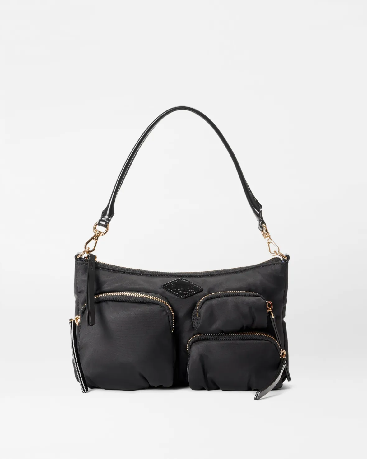 Chelsea|Shoulders<MZ Wallace Chelsea Petite Shoulder Black