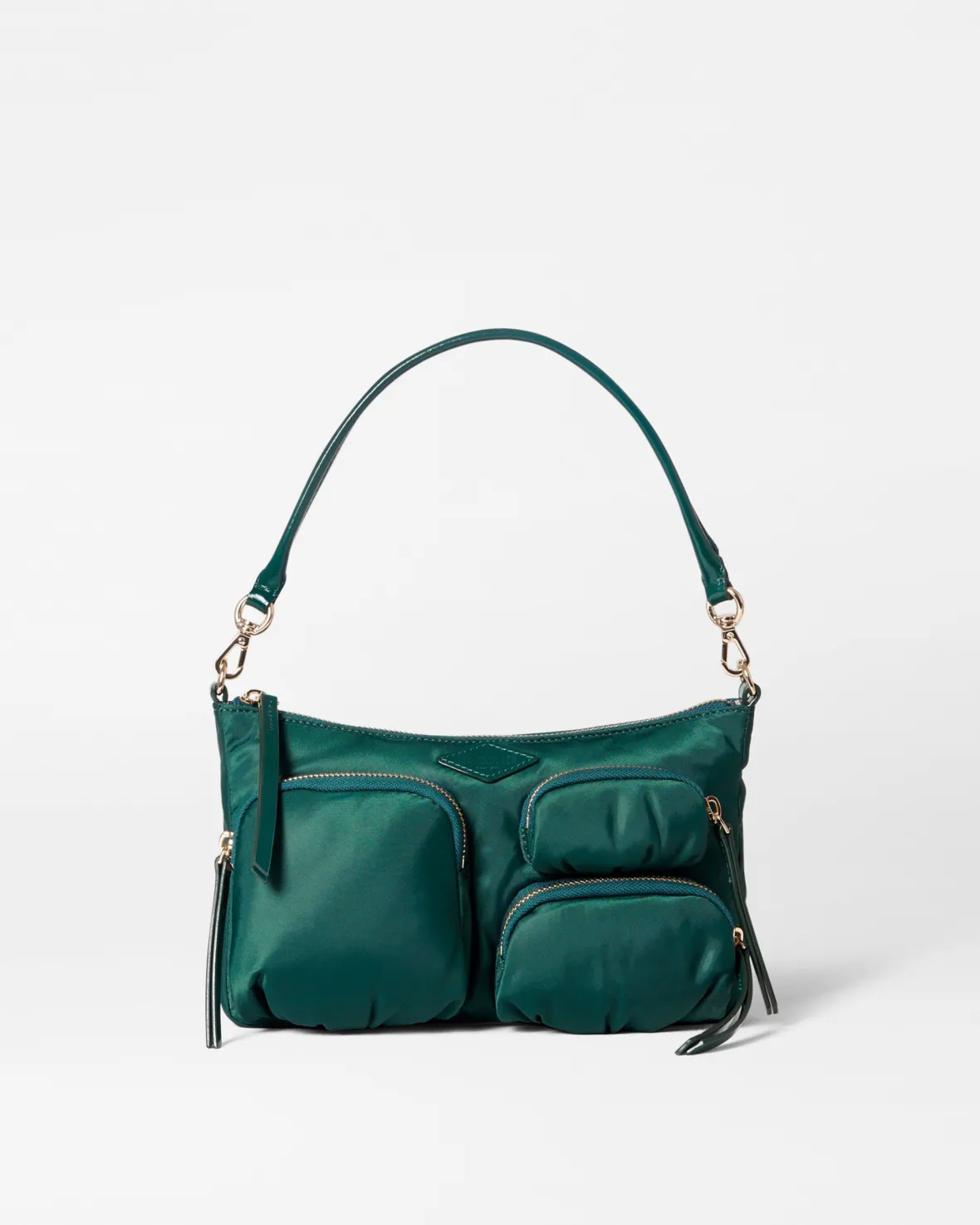 Chelsea|Shoulders<MZ Wallace Chelsea Petite Shoulder Emerald