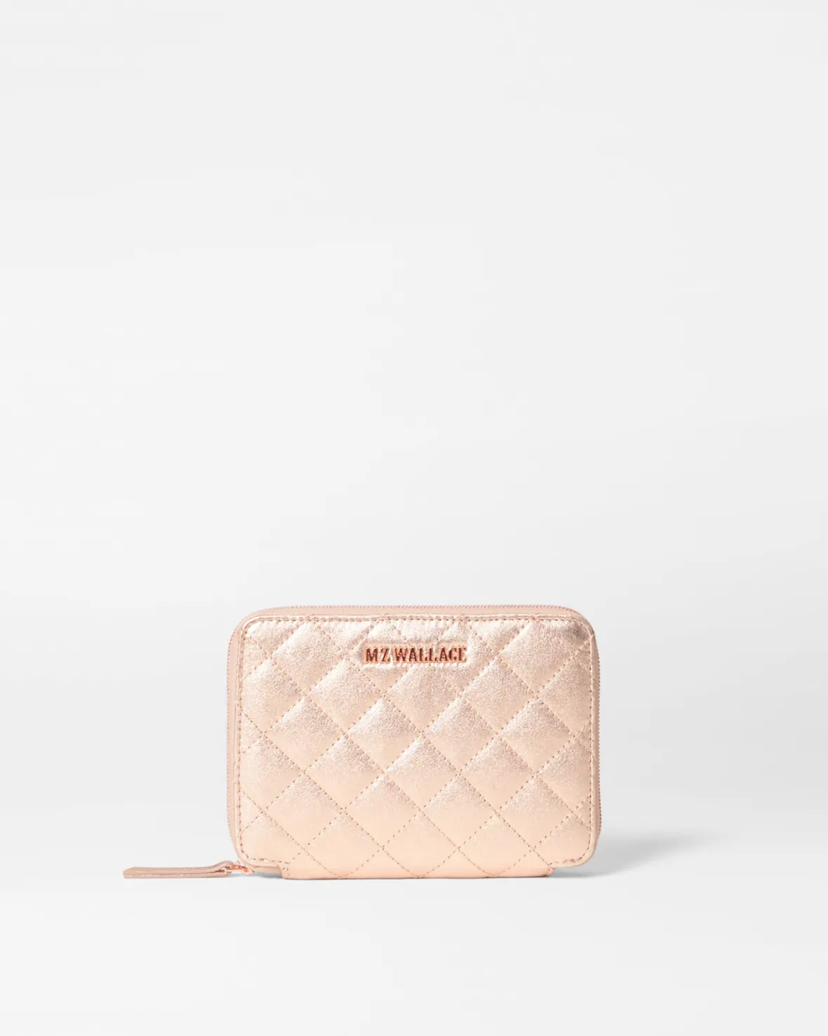 Accessories<MZ Wallace Passport Organizer RoseGoldMetallicLeather