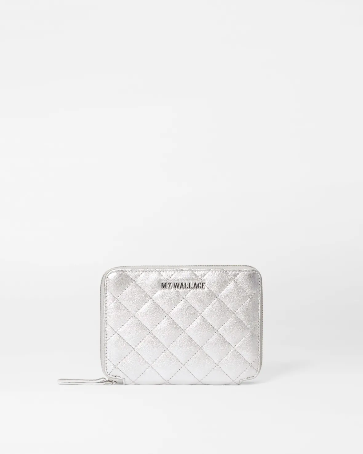 Accessories<MZ Wallace Passport Organizer SilverMetallicLeather