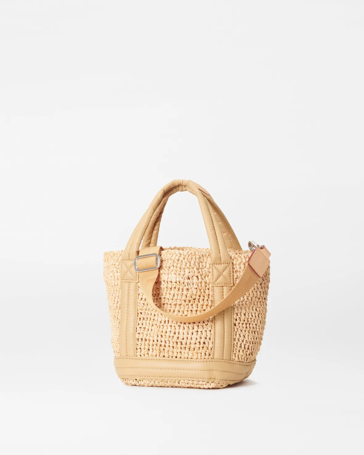 Raffia|Totes<MZ Wallace Mini Raffia Tote Raffia/Camel