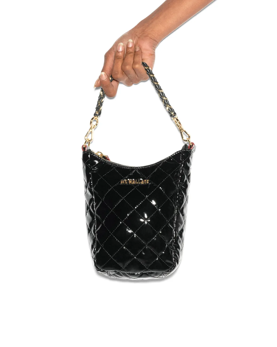 Crosby|Crossbody<MZ Wallace Crosby Go BlackLacquer
