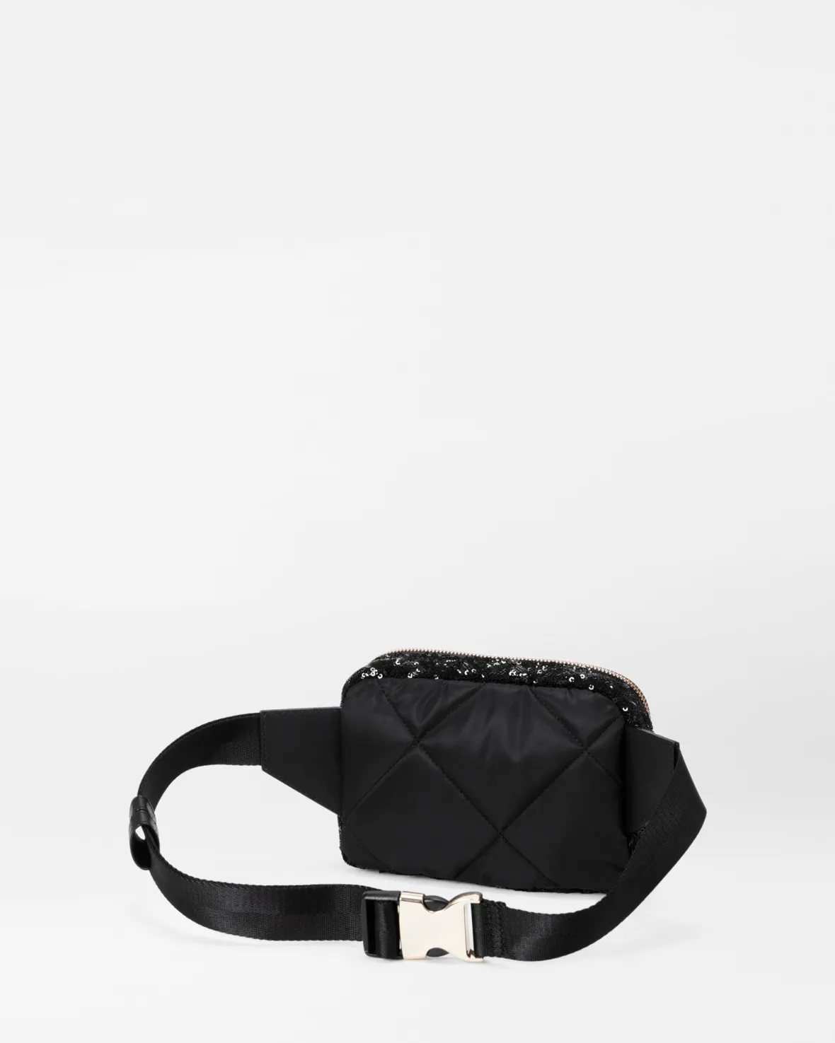Madison|Belt Bags & Slings<MZ Wallace Quilted Madison Belt Bag BlackSequin