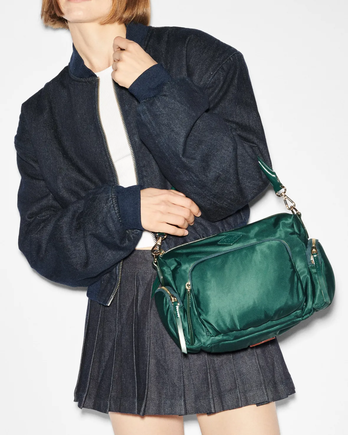 Chelsea|Crossbody<MZ Wallace Small Chelsea Crossbody Emerald