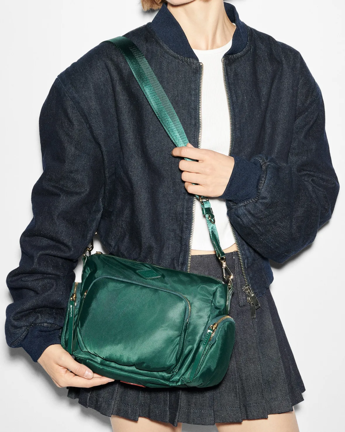 Chelsea|Crossbody<MZ Wallace Small Chelsea Crossbody Emerald