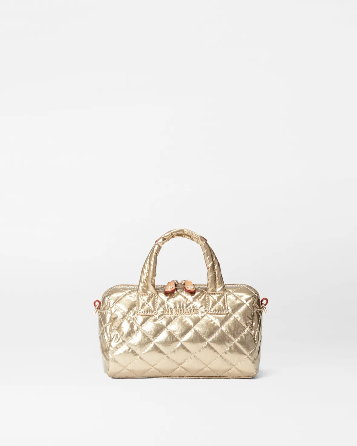 Metro|Crossbody<MZ Wallace Mini Satchel AntiqueGoldMetallic
