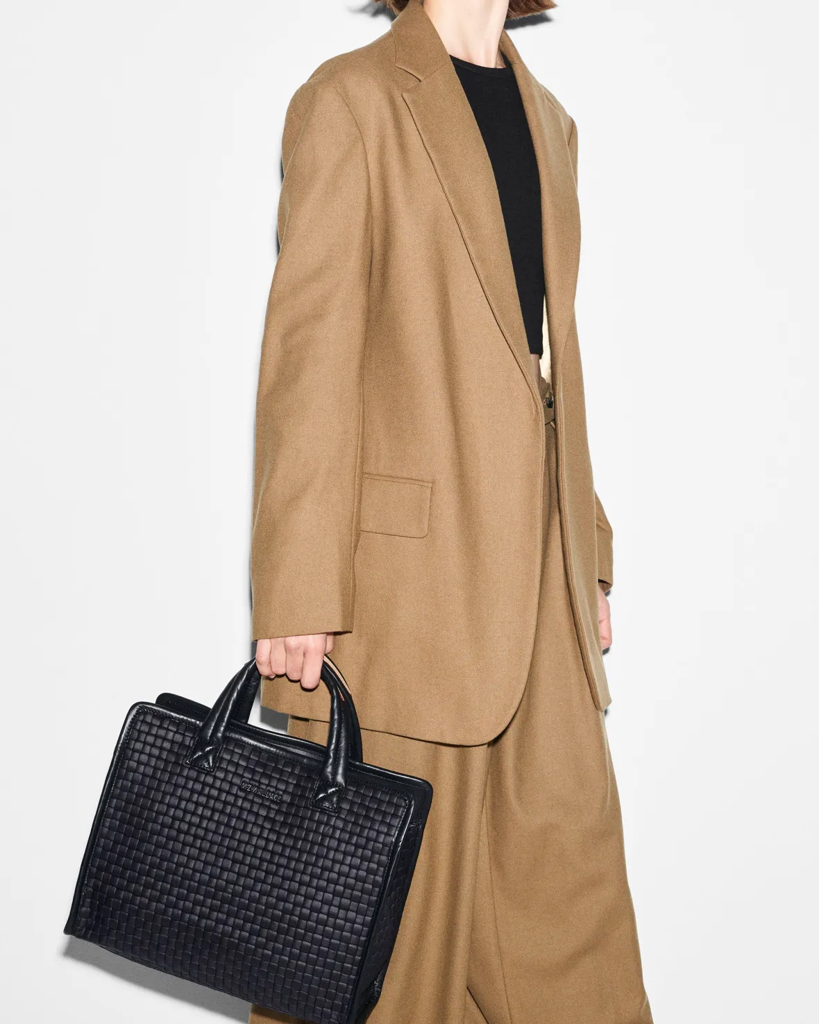 Work|Totes<MZ Wallace Medium Woven Box Tote Black