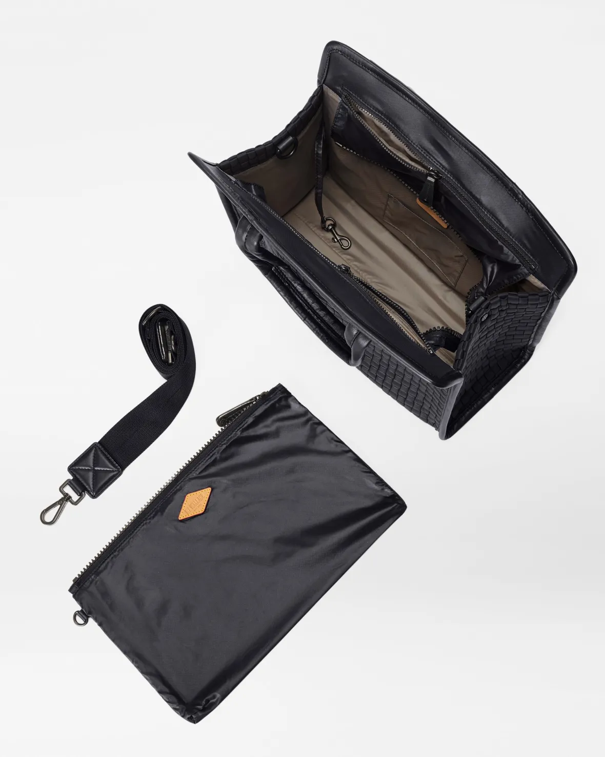 Work|Totes<MZ Wallace Medium Woven Box Tote Black