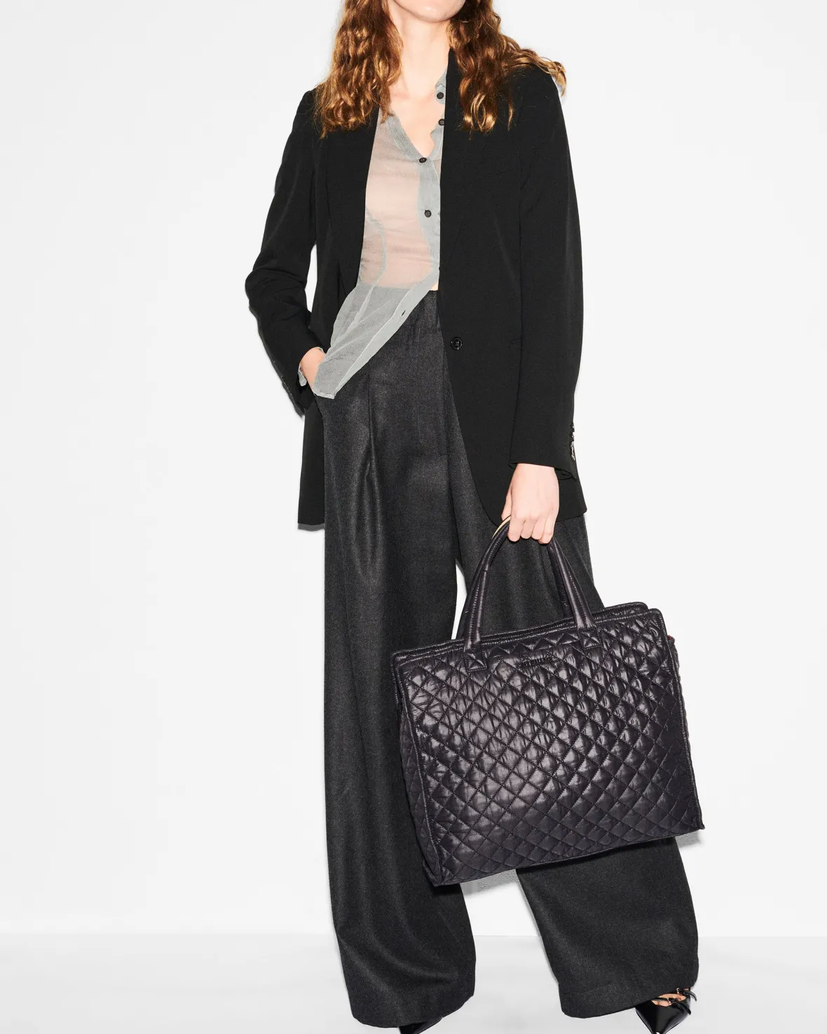 Work|Totes<MZ Wallace Large Box Tote BlackRec