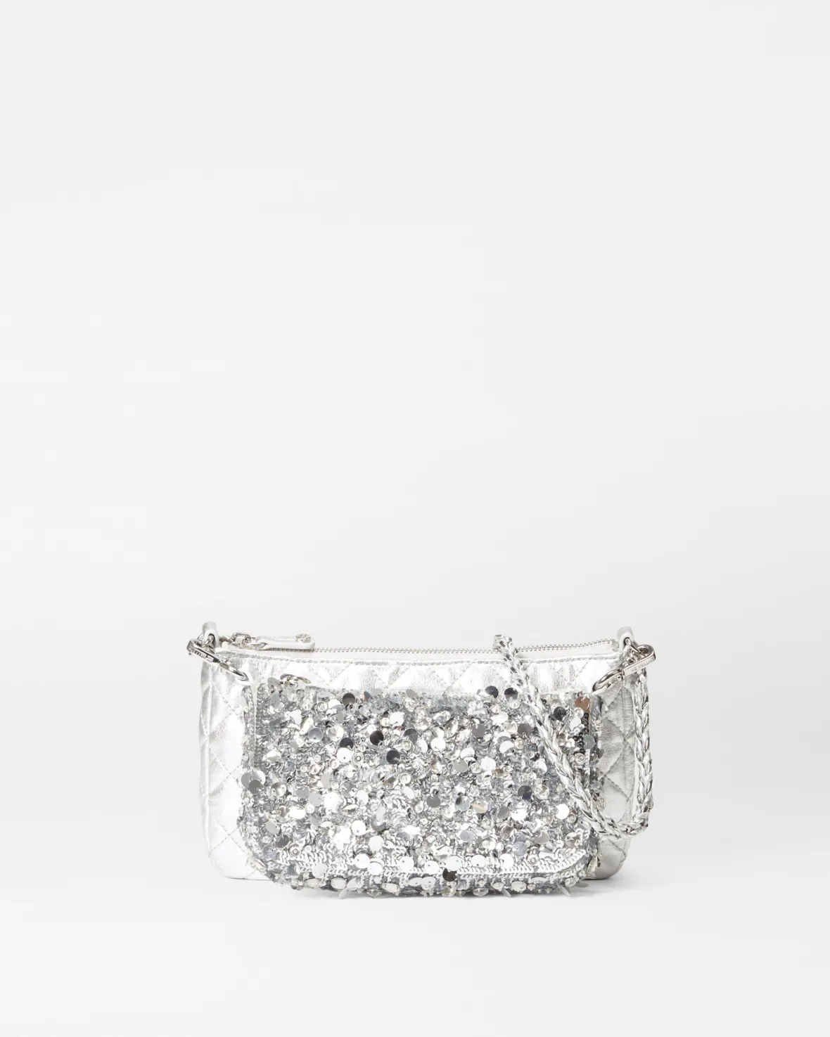 Crossbody<MZ Wallace Crosby Convertible Crossbody IceMultiSequin