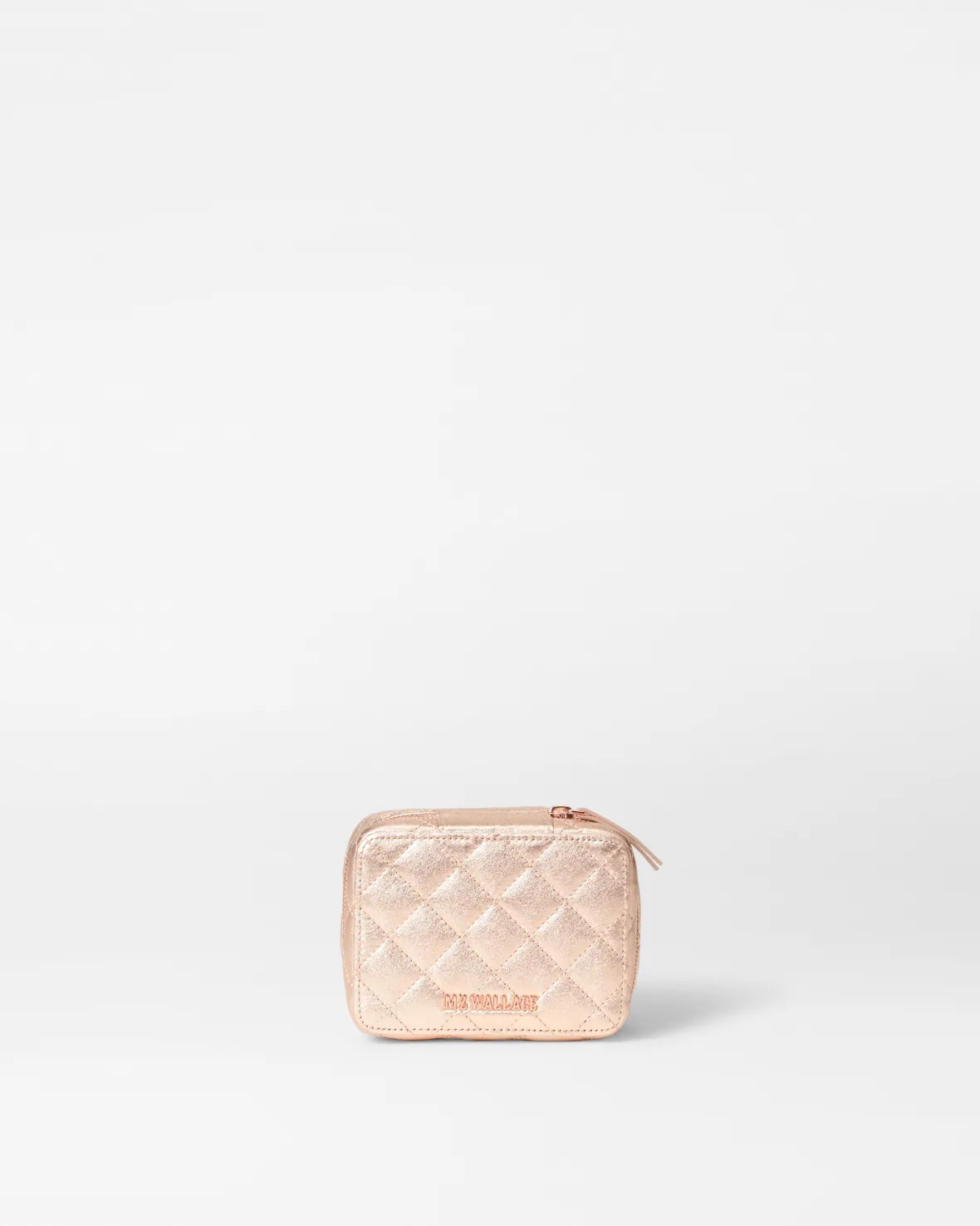 Accessories<MZ Wallace Jewelry Box RoseGoldMetallicLeather