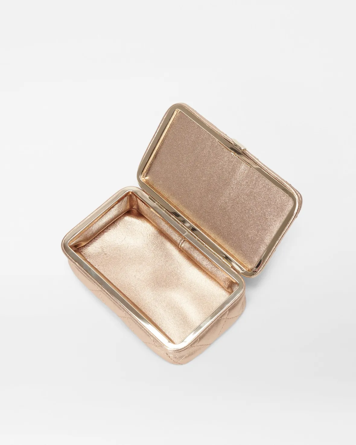 Accessories|MZW Exclusives<MZ Wallace Retro Frame Case HoneyMetallicLeather