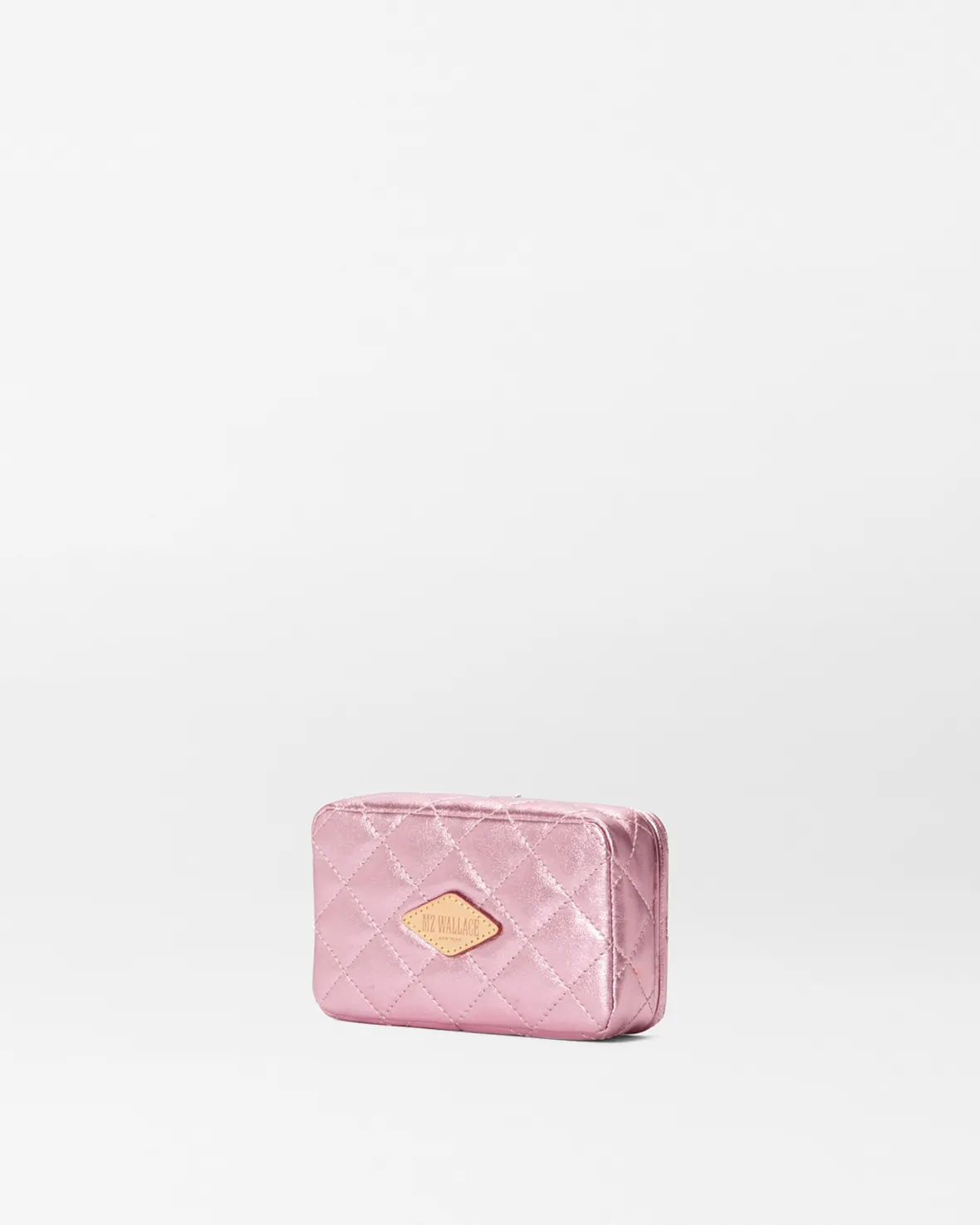 Accessories|MZW Exclusives<MZ Wallace Retro Frame Case RoseMetallicLeather