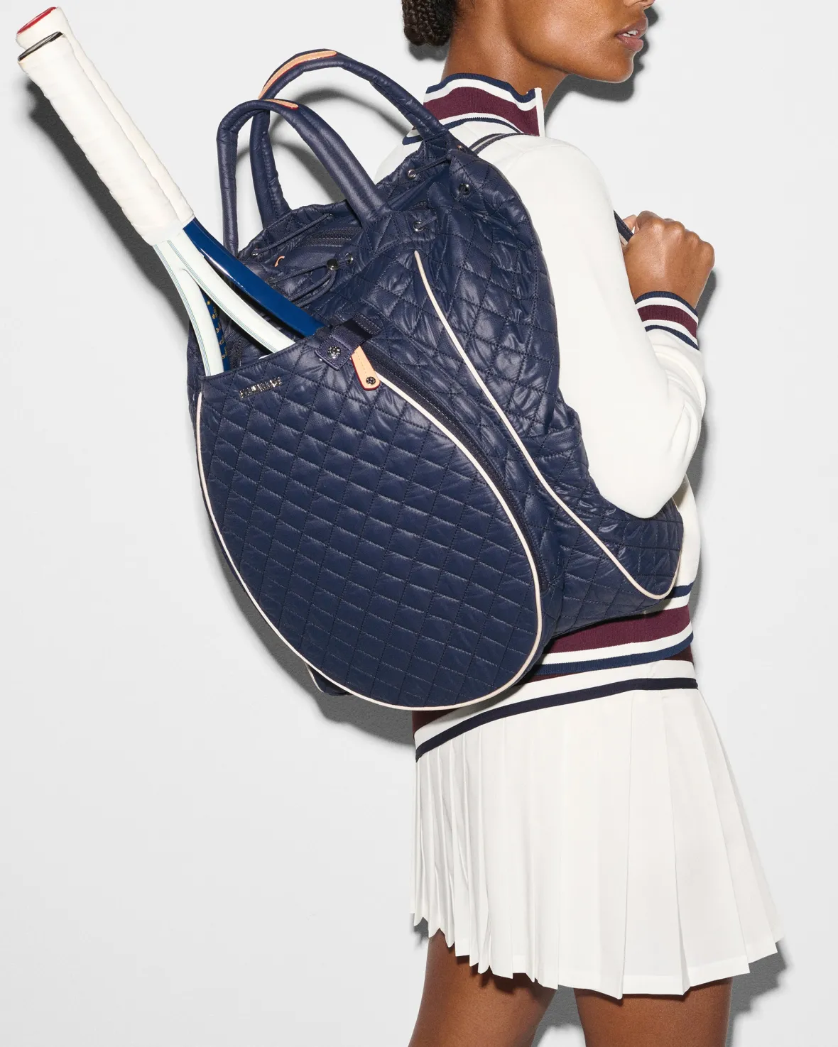 Fitness|Backpacks<MZ Wallace Tennis Convertible Backpack Dawn/Ecru